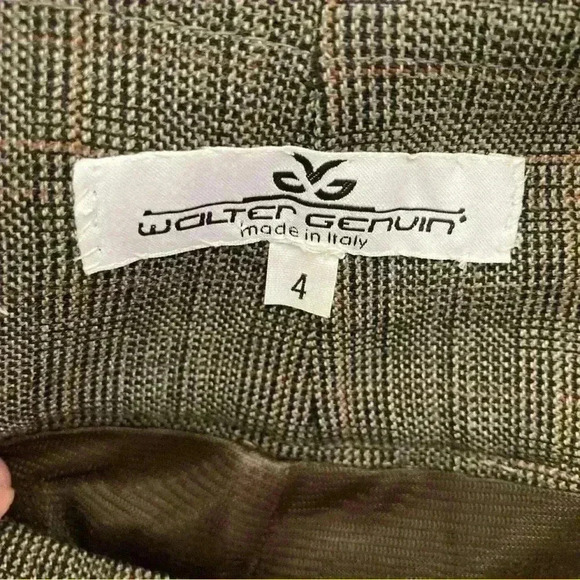 Women's Walter Genuin Italian Plaid Ankle Pants Golf Style Size 4 - Picture 2 of 10